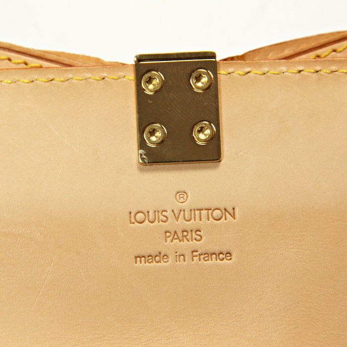 Borsa Papillon Cherry Blossom in tela monogram e pelle naturale - Detail D5