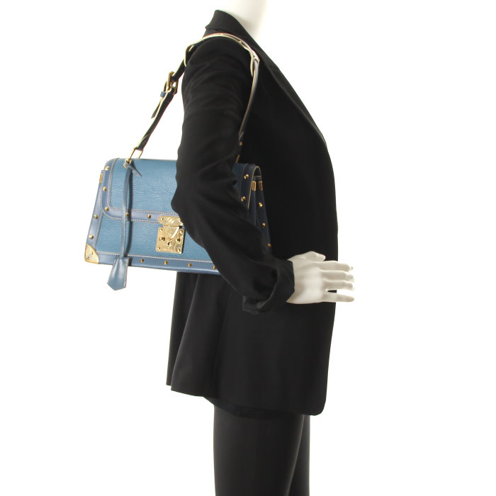 Louis Vuitton Talentueux en cuir bleu - Detail D1