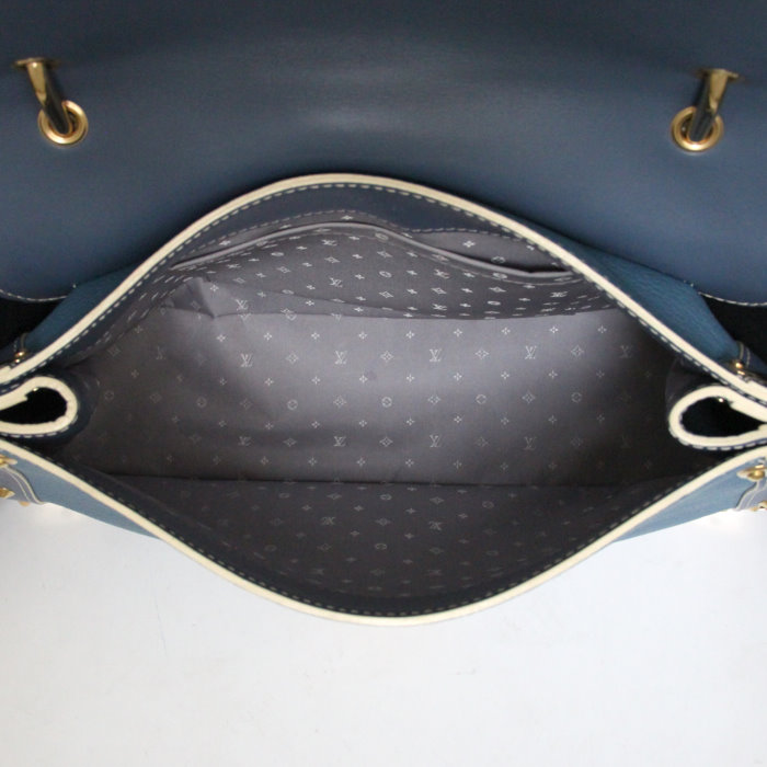 Borsa Talentueux in pelle blu - Detail D2