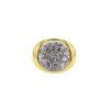 Sortija en oro amarillo, en cristal de roca y en diamantes - Detail D2 thumbnail