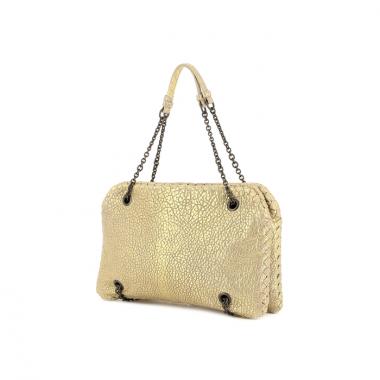 Bottega Veneta "Duo" in gilt leather