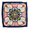 Hermes Carre Hermes scarf in blue, white, red and yellow twill silk - 00pp thumbnail