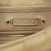 Celine Vintage Handbag in pink monogram canvas and white leather and furr - Detail D3 thumbnail