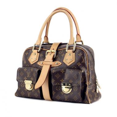 Louis Vuitton Manhattan en toile Monogram et cuir naturel 