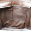 Celine Luggage grand modèle en laine grise et cuir marron - Detail D3 thumbnail