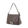 Fendi Selleria in brown grained leather and beige stitching - 00pp thumbnail