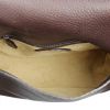 Fendi Selleria in brown grained leather and beige stitching - Detail D2 thumbnail