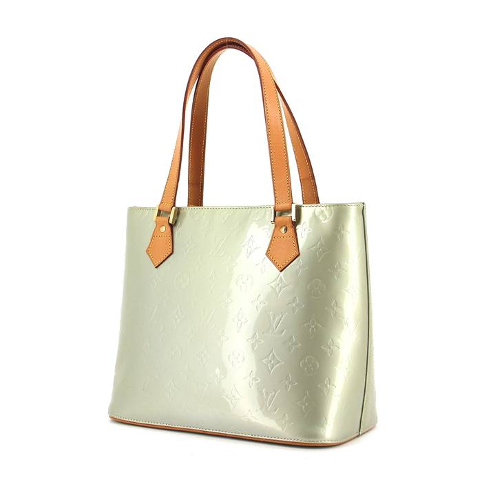 Houston patent leather handbag Louis Vuitton Green in Patent