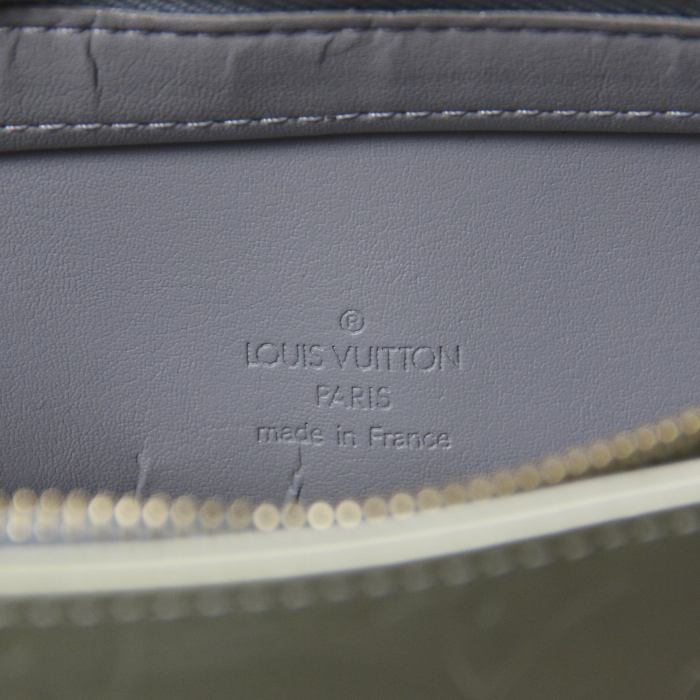 Bolso de mano Houston en charol Monogram gris y verde - Detail D3