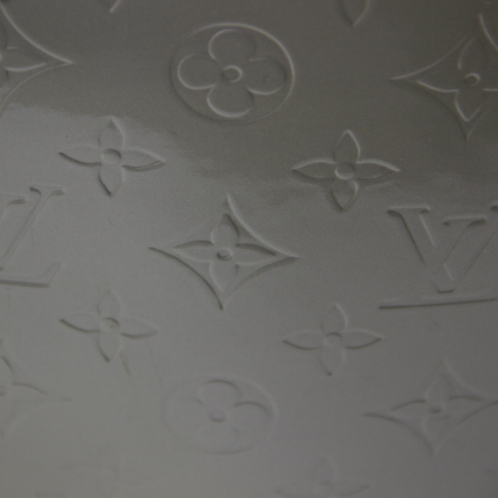 Louis Vuitton Houston in patent grey leather  - Detail D4