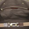 Louis Vuitton Greenwich small model in damier canvas and brown leather - Detail D4 thumbnail