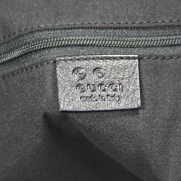 Gucci grand cabas en toile monogram argentée - Detail D3