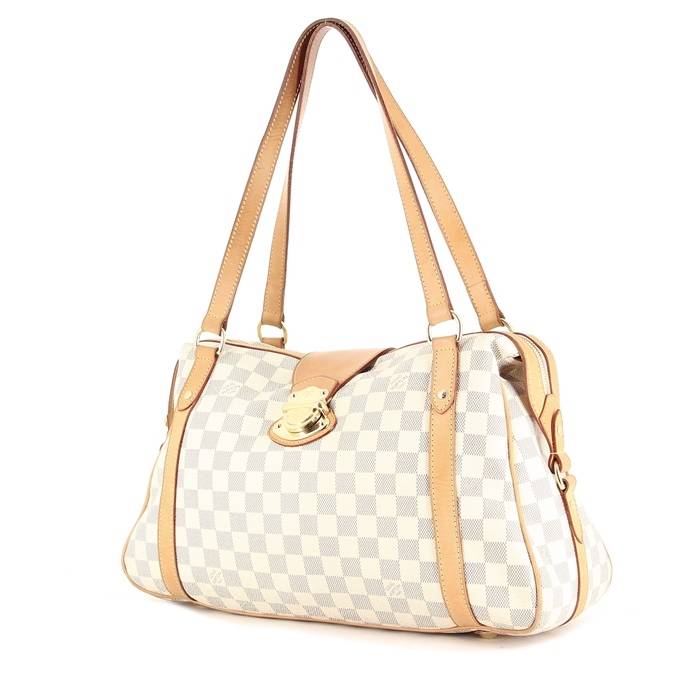 LOUIS VUITTON Damier Azur Coated Canvas STRESA PM Bag Made in France