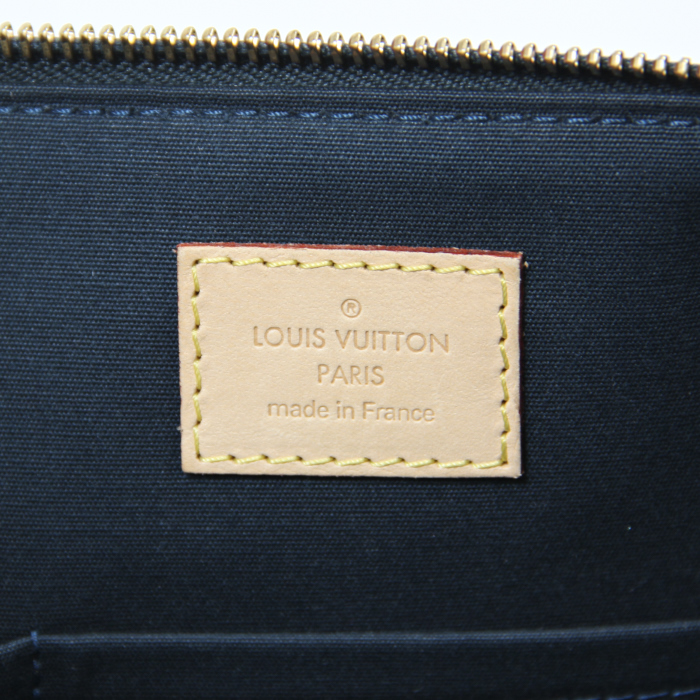 Bellevue handbag in blue monogram patent leather - Detail D3
