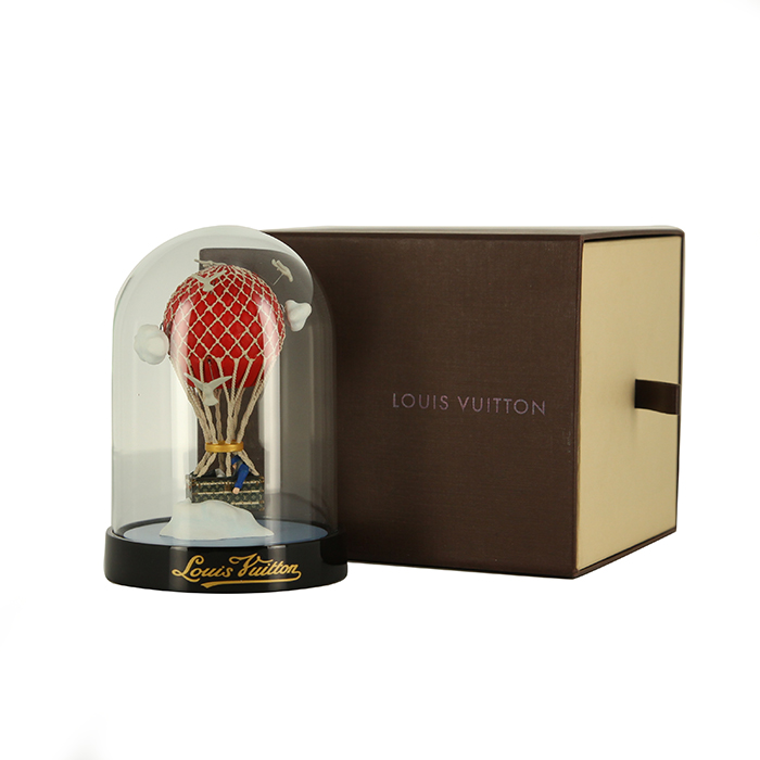 Louis Vuitton snow globe in black, red and white glass - Detail D2