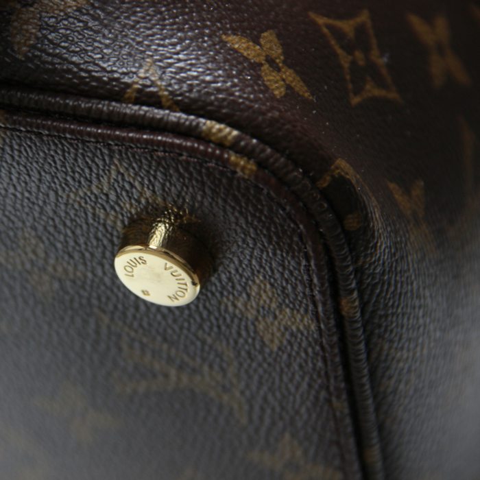 Louis Vuitton Speedy 25 en toile monogram et cuir naturel - Detail D5