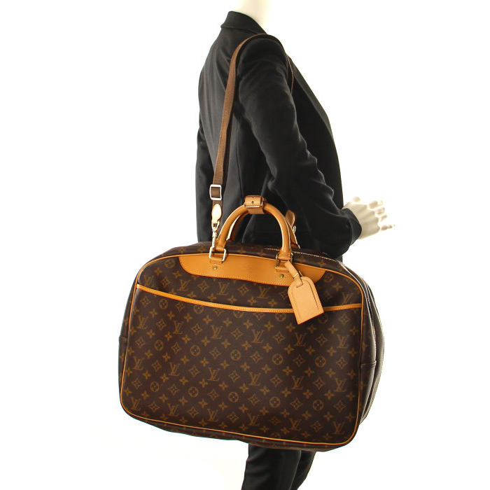 Louis Vuitton Alize 45 cm en toile monogram et cuir naturel - Detail D2