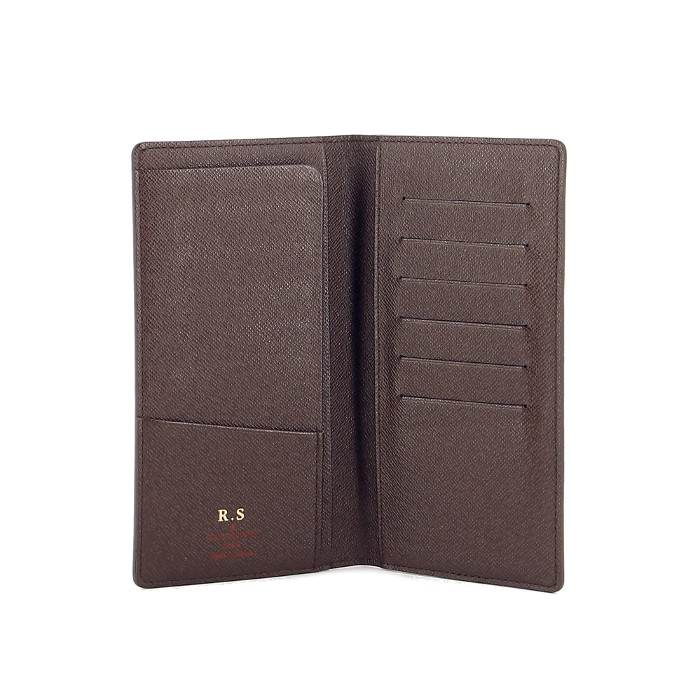 Louis Vuitton wallet in brown damier canvas - Detail D1