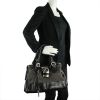 Chloé Paddington in tweed and black leather - Detail D1 thumbnail