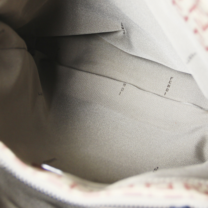 Bolso Cabás Fendi en lona Monogram beige y rosa - Detail D2