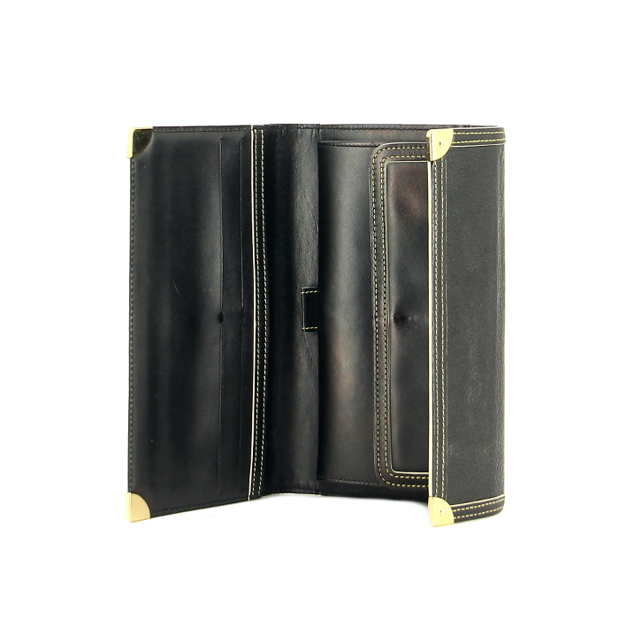 Louis Vuitton black leather wallet - Detail D1
