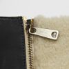 Celine shopping bag in beige wool and black leather  - Detail D4 thumbnail