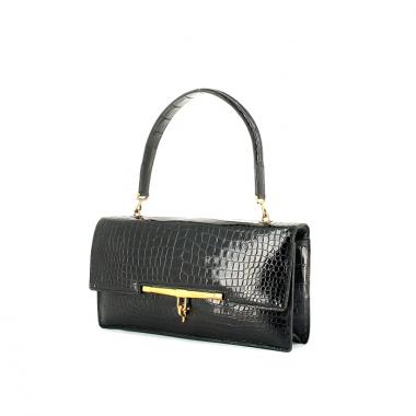 Hermes Palonnier in black crocodile