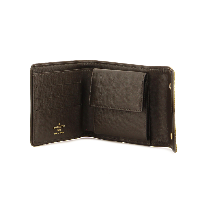 Billetera Elise en lona Monogram caqui - Detail D1