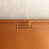 Jige large model pouch in brown leather - Detail D3 thumbnail