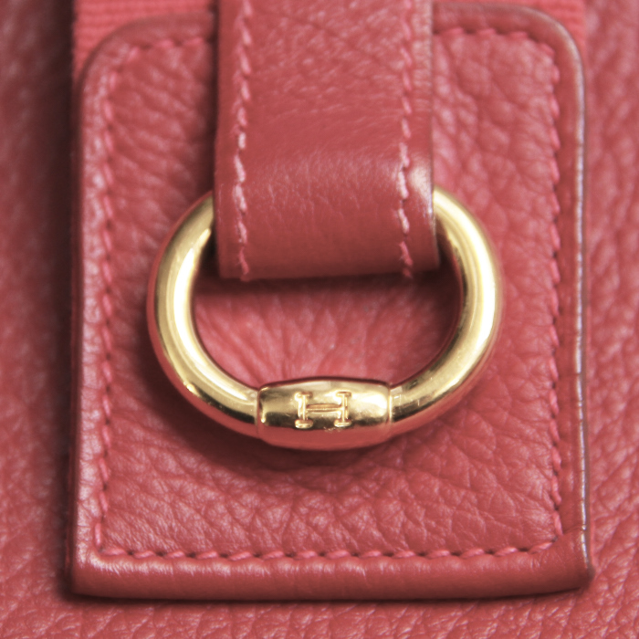 Bolso en cuero togo rojo - Detail D4