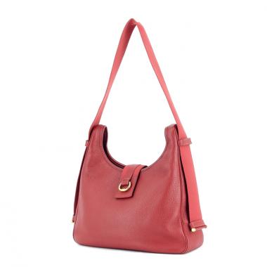 Borsa in pelle togo rossa