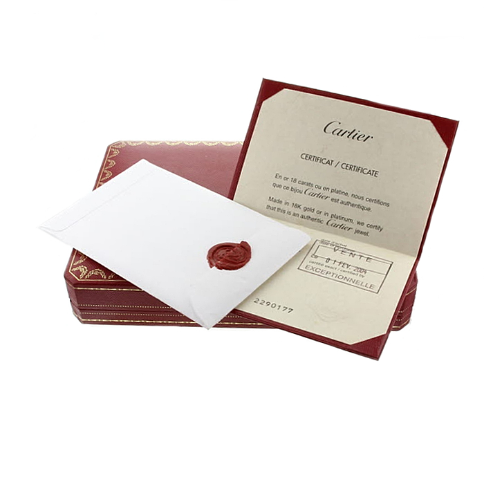 Cartier collier en perles d'or jaune et diamant  - Detail D2