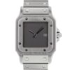 Cartier Santos in stainless steel grey dial Vers 1990  - 00pp thumbnail