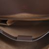 Louis Vuitton Altona Briefcase in ebene damier canvas and brown leather - Detail D2 thumbnail