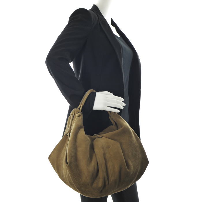 Sac en daim vert-kaki - Detail D1