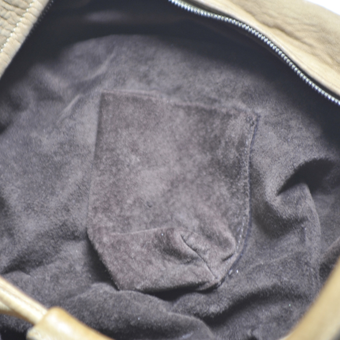 Sac en daim vert-kaki - Detail D3