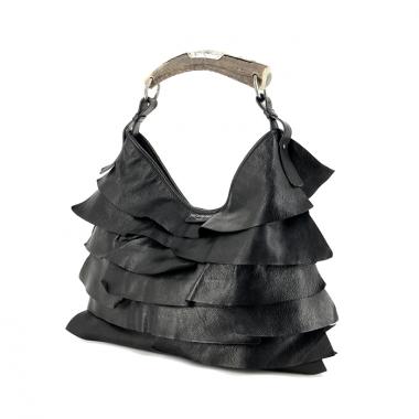 Yves Saint Laurent Saint-Tropez grand modèle en cuir noir