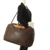 Louis Vuitton Alize 55 cm Travel bag in monogram canvas and natural leather - Detail D2 thumbnail