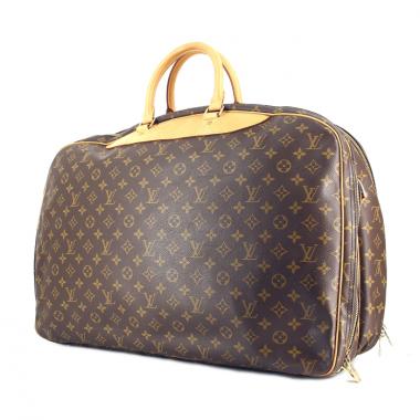 Louis Vuitton Alize 55 cm Travel bag in monogram canvas and natural leather