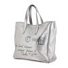 Yves Saint Laurent Y-mail shopping bag large model in silver leather - 00pp thumbnail