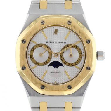 Audemars Piguet Royal Oak in stainless steel and gold  moon phase calendar Circa 1990  