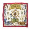 Hermès carré Musée en twill de soie blanc et rouge - 00pp thumbnail