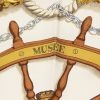 Hermès carré Musée en twill de soie blanc et rouge - Detail D3 thumbnail