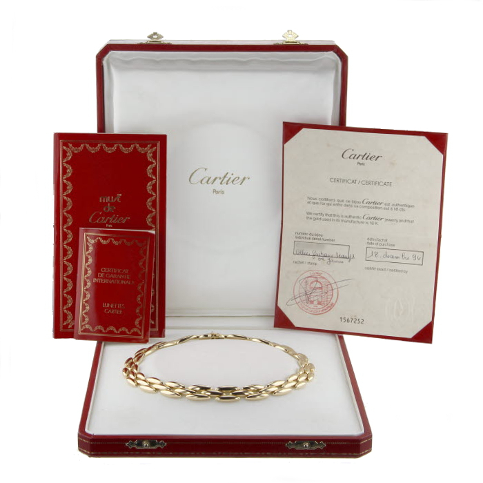 Cartier yellow gold Gentiane necklace - Detail D1