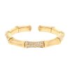 Cartier bracelet Bambou en or jaune et diamants - 00pp thumbnail