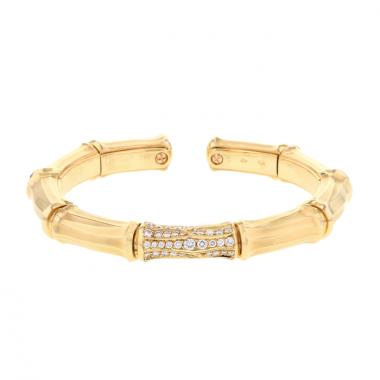Cartier bracelet Bambou en or jaune et diamants