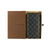 Louis Vuitton wallet Brazza in black damier canvas - Detail D2 thumbnail