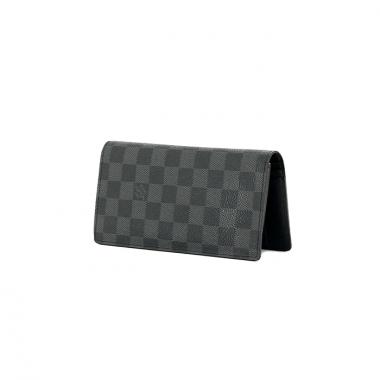 Louis Vuitton portefeuille Brazza en toile damier graphite