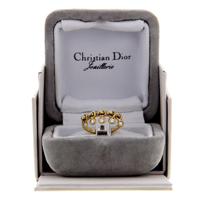 Dior yellow gold and diamond Coquine ring - Detail D1