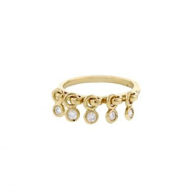 Dior yellow gold and diamond Coquine ring